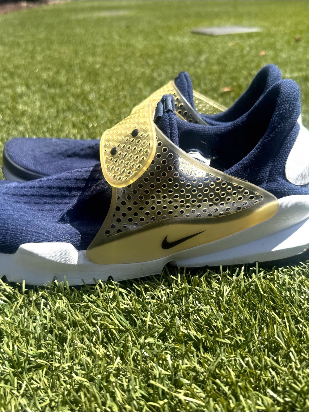 Nike Sock Dart Midnight Blue Slip-On Running Shoes -Size 10 - Picture 5 of 7